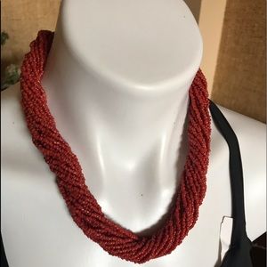 NWT STEPHAN & Co  Natural CORAL NECKLACE .